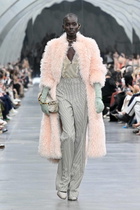 Fendi Sheer ruffled silk chiffon top