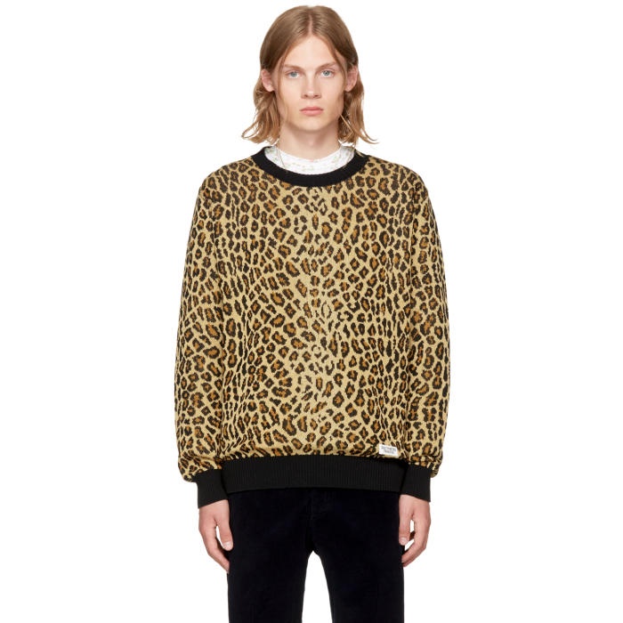 Photo: Wacko Maria Brown Leopard Sweater 
