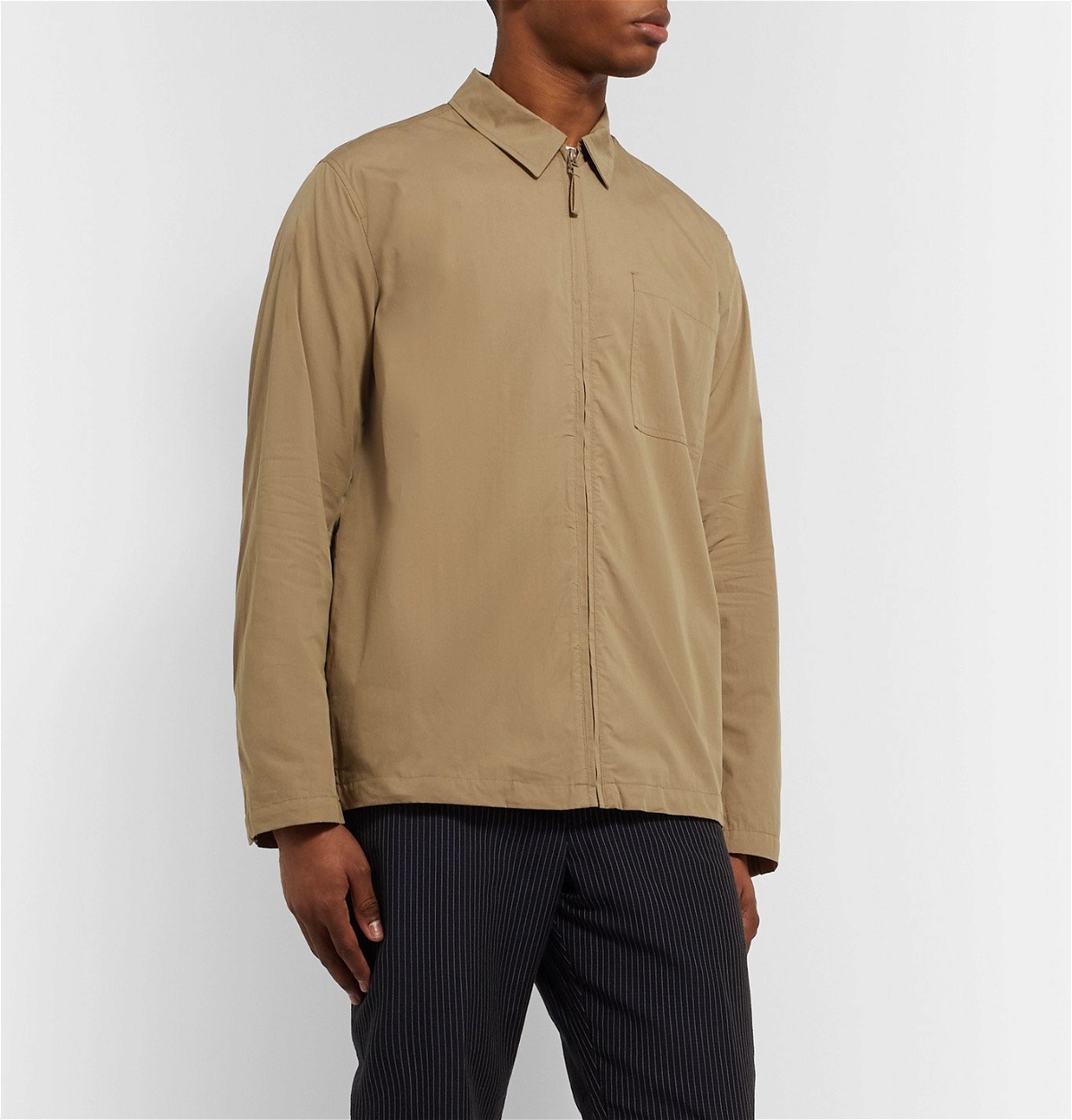 Norse Projects - Jens Packable Cotton-Blend Poplin Overshirt - Neutrals  Norse Projects