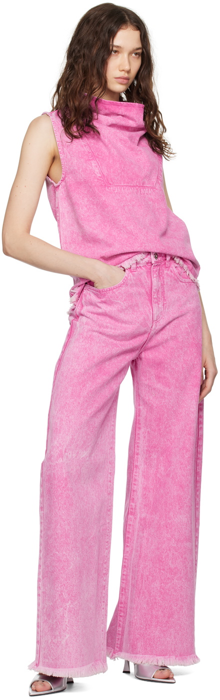 Marques Almeida Pink Boyfriend Jeans