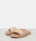 Jimmy Choo Fitz faux pearl-embellished slides