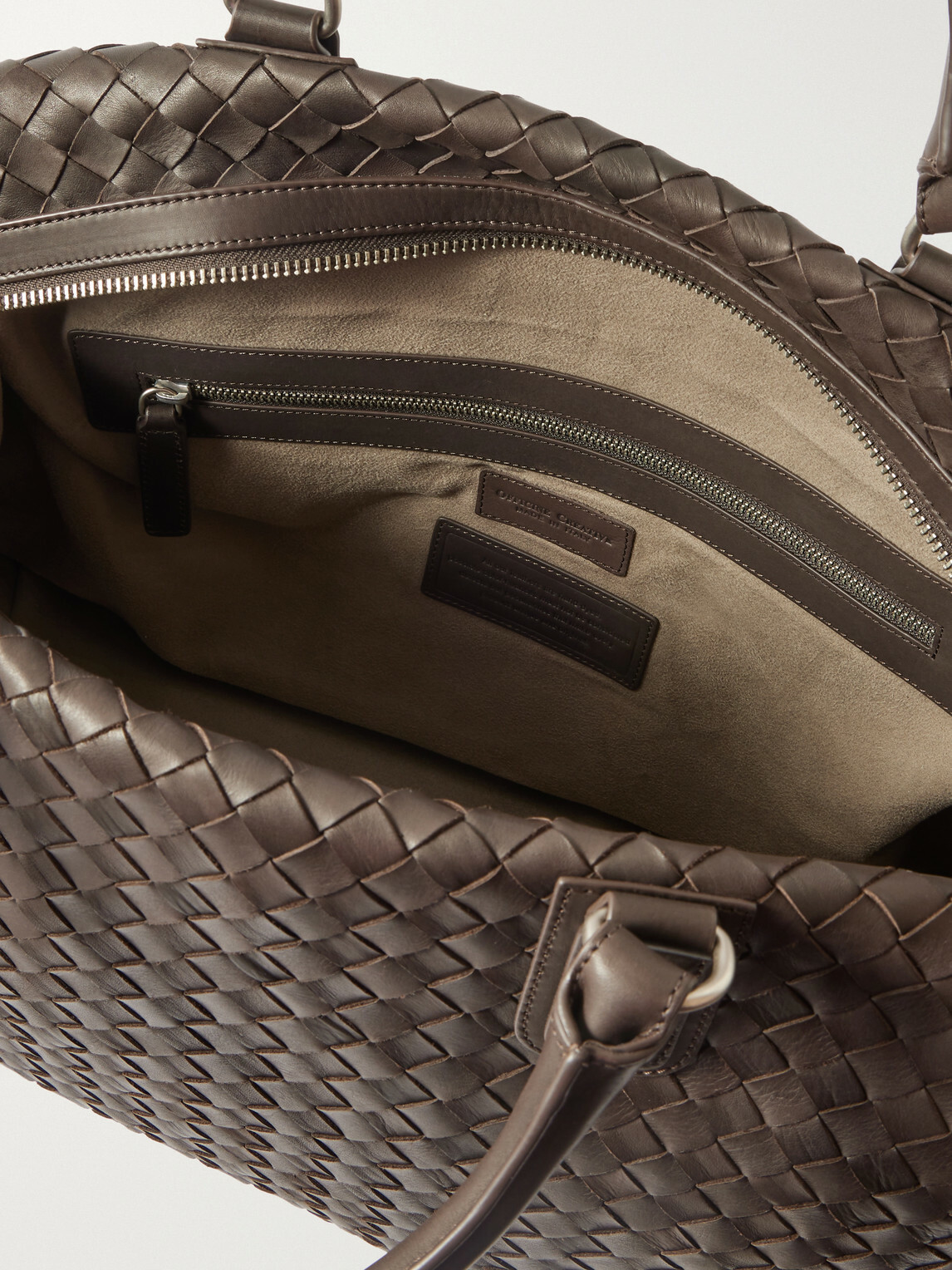 Officine Creative - Armor/019 Woven Leather Weekend Bag