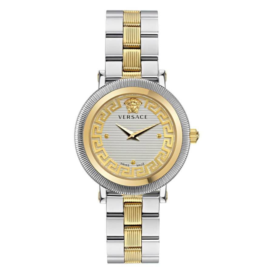 Versace Greca Flourish Quartz Silver Dial Ladies Watch VE7F00423