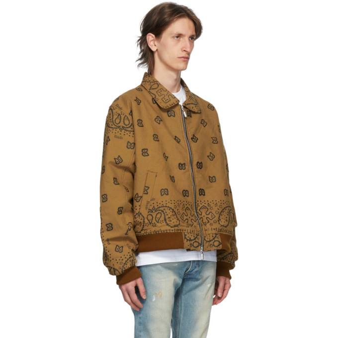 RHUDE ルード バンダナ柄 デニム ボンバージャケット L Rhude(ルード