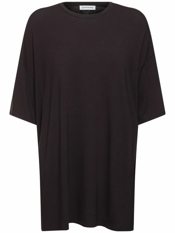 Photo: THE FRANKIE SHOP Ella Boxy Viscose T-shirt