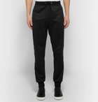 Givenchy - Tapered Logo-Jacquard Fleece-Lined Tech-Jersey Sweatpants - Men - Black