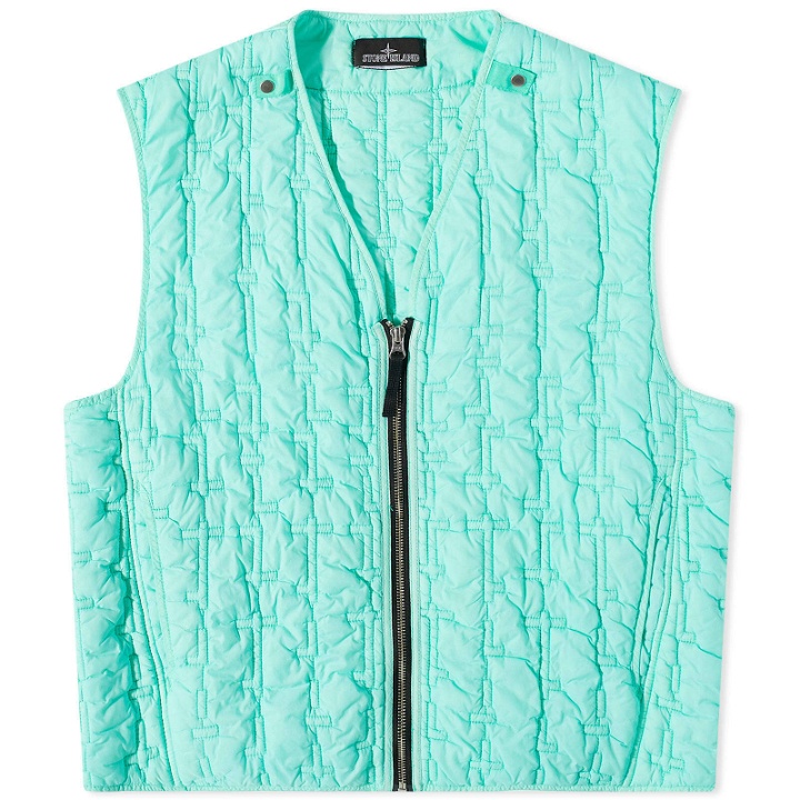 Photo: Stone Island Shadow Project Men's Quilted Nylon Vest in Natural
