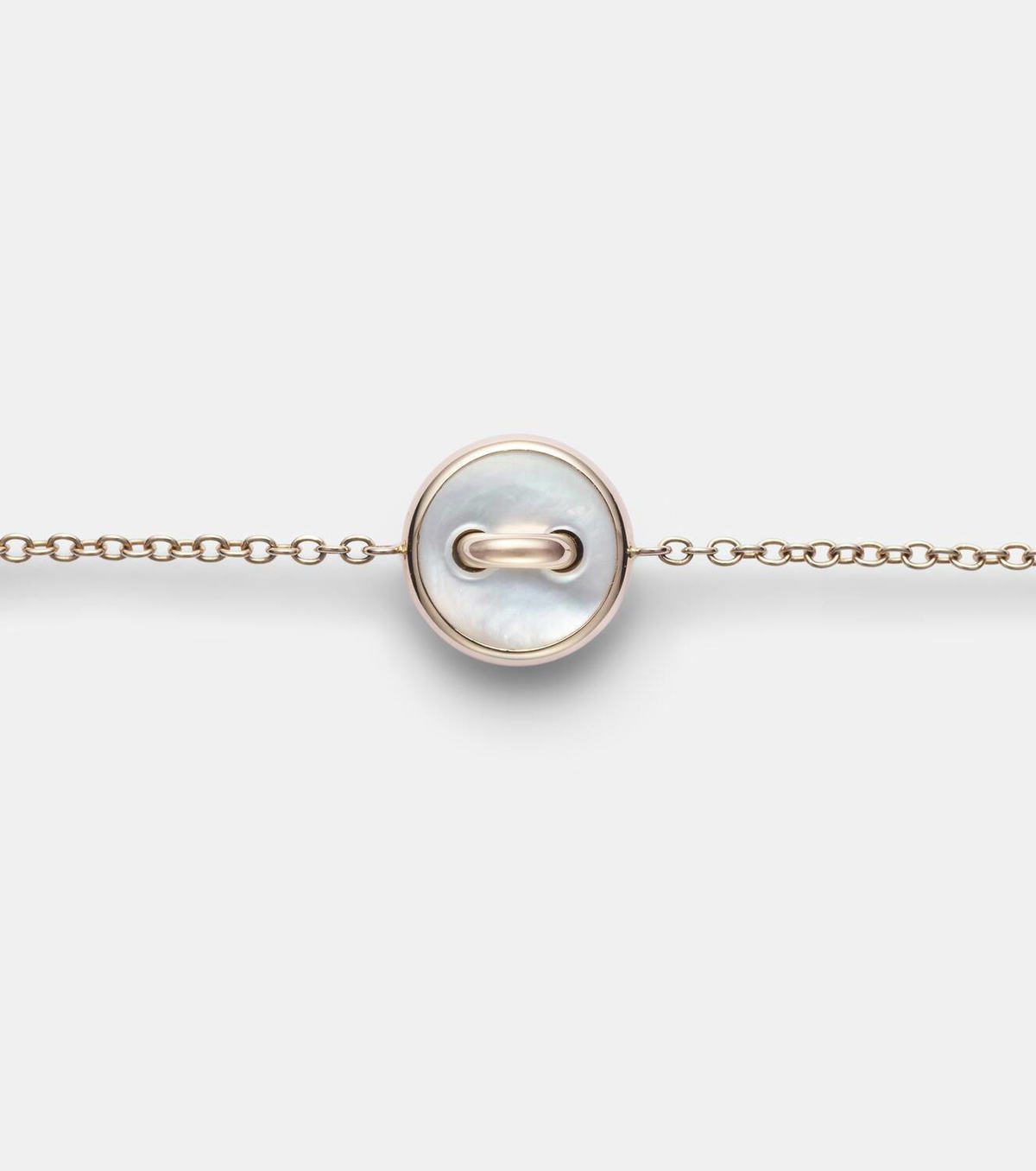 Pomellato Pom Pom Dot 18kt rose gold chain bracelet with gemstones