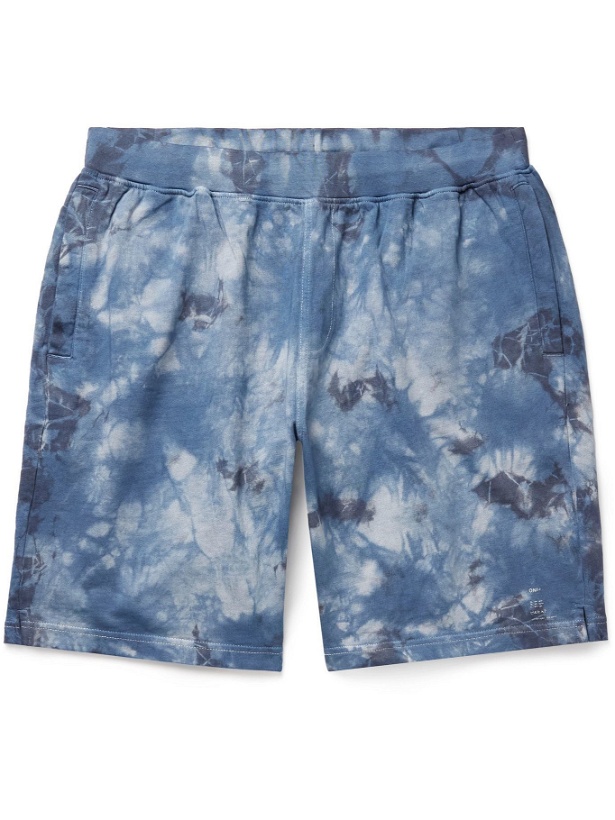 Photo: Onia - Tie-Dyed Cotton-Jersey Shorts - Blue