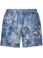 Onia - Tie-Dyed Cotton-Jersey Shorts - Blue