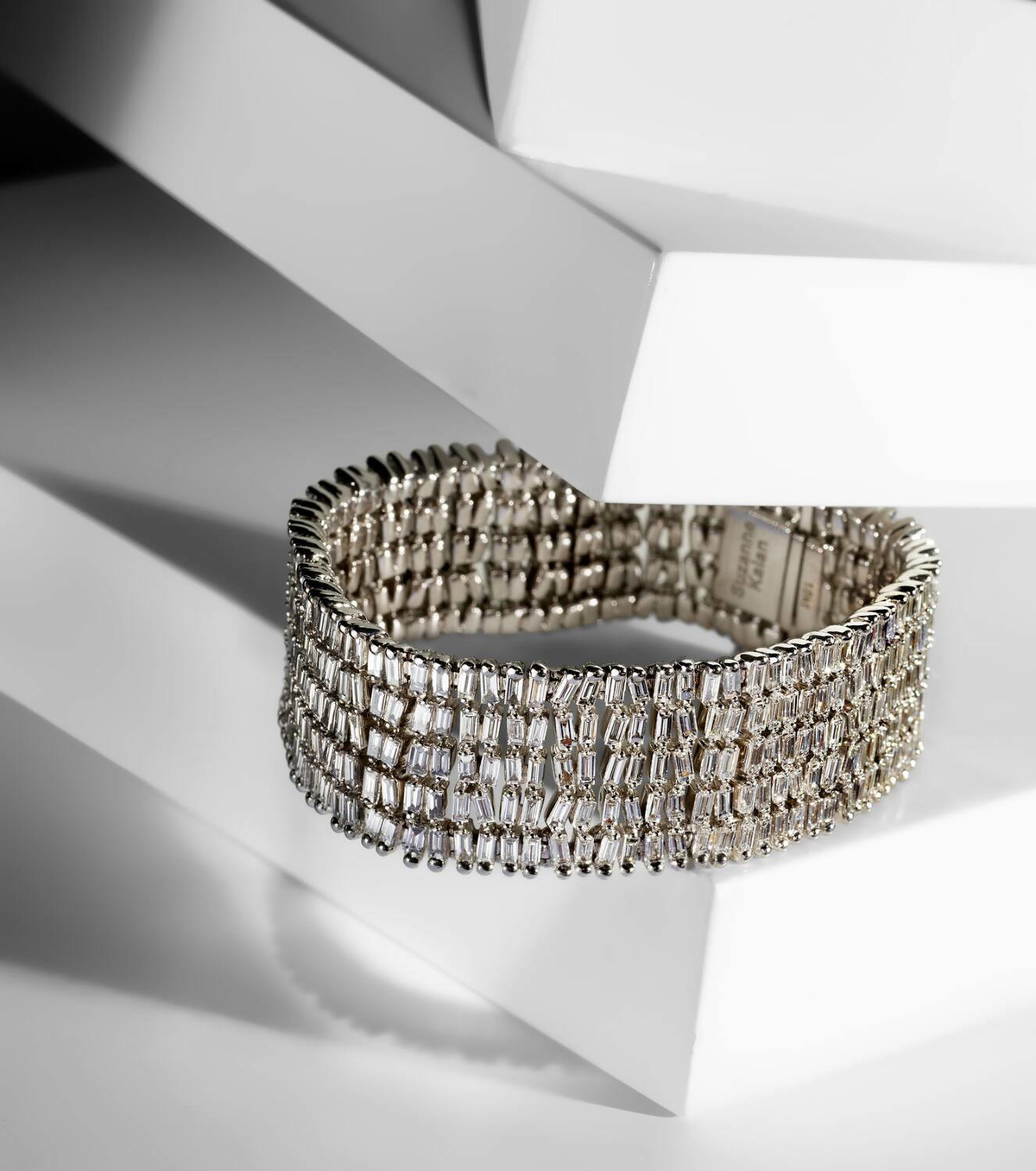 Suzanne Kalan 18kt white gold bracelet with diamonds
