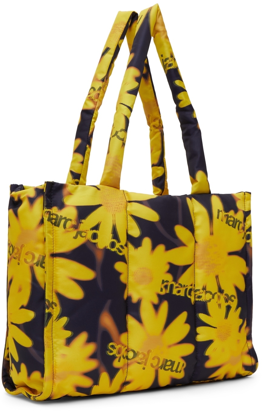 Marc Jacobs Heaven Black & Yellow Laser Floral Tote Marc