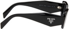Prada Eyewear Black Rectangular Sunglasses