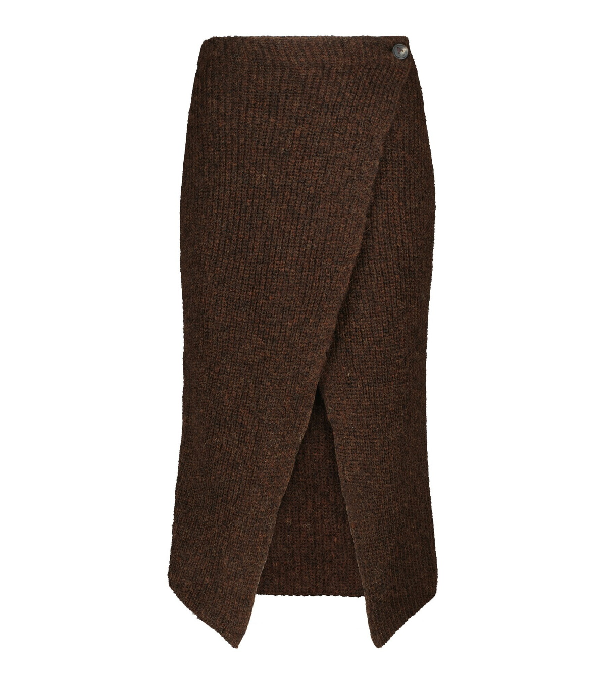 Alanui - Ribbed-knit alpaca wool-blend wrap skirt