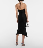Alexandre Vauthier - Halterneck jersey midi dress