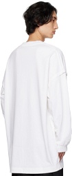 Simone Rocha White Oversized Long Sleeve T-Shirt