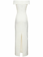 SOLACE LONDON Ines Crepe Knit Maxi Dress