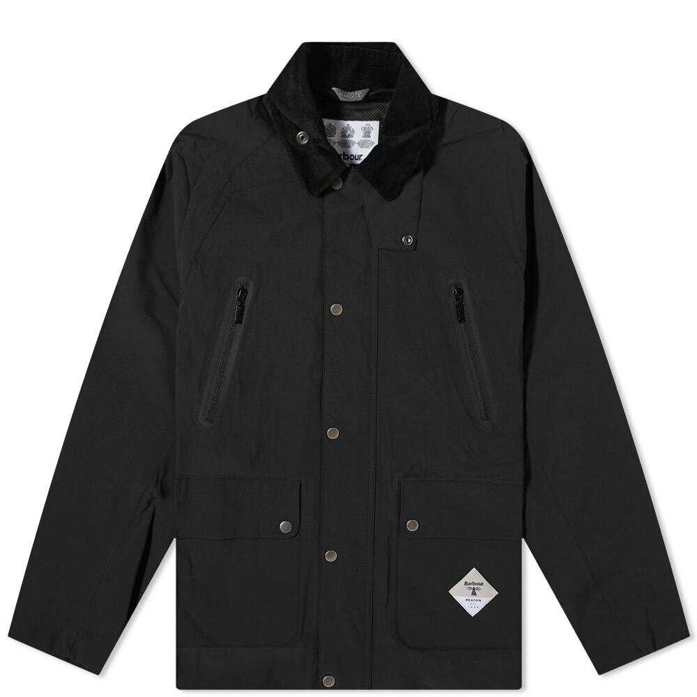 Barbour Men's Beacon Bedale Showerproof Jacket in Black Barbour