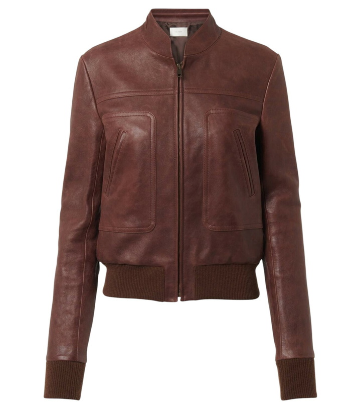 Photo: The Row Bader leather jacket