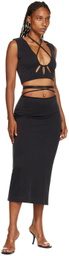 THIRD FORM Black Rip Tide Midi Skirt