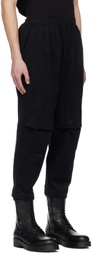 The Viridi-anne Black Drawstring Trousers