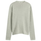 Auralee Men's Cashmere Silk Melange Knit Jumper in Mix Mint Gray