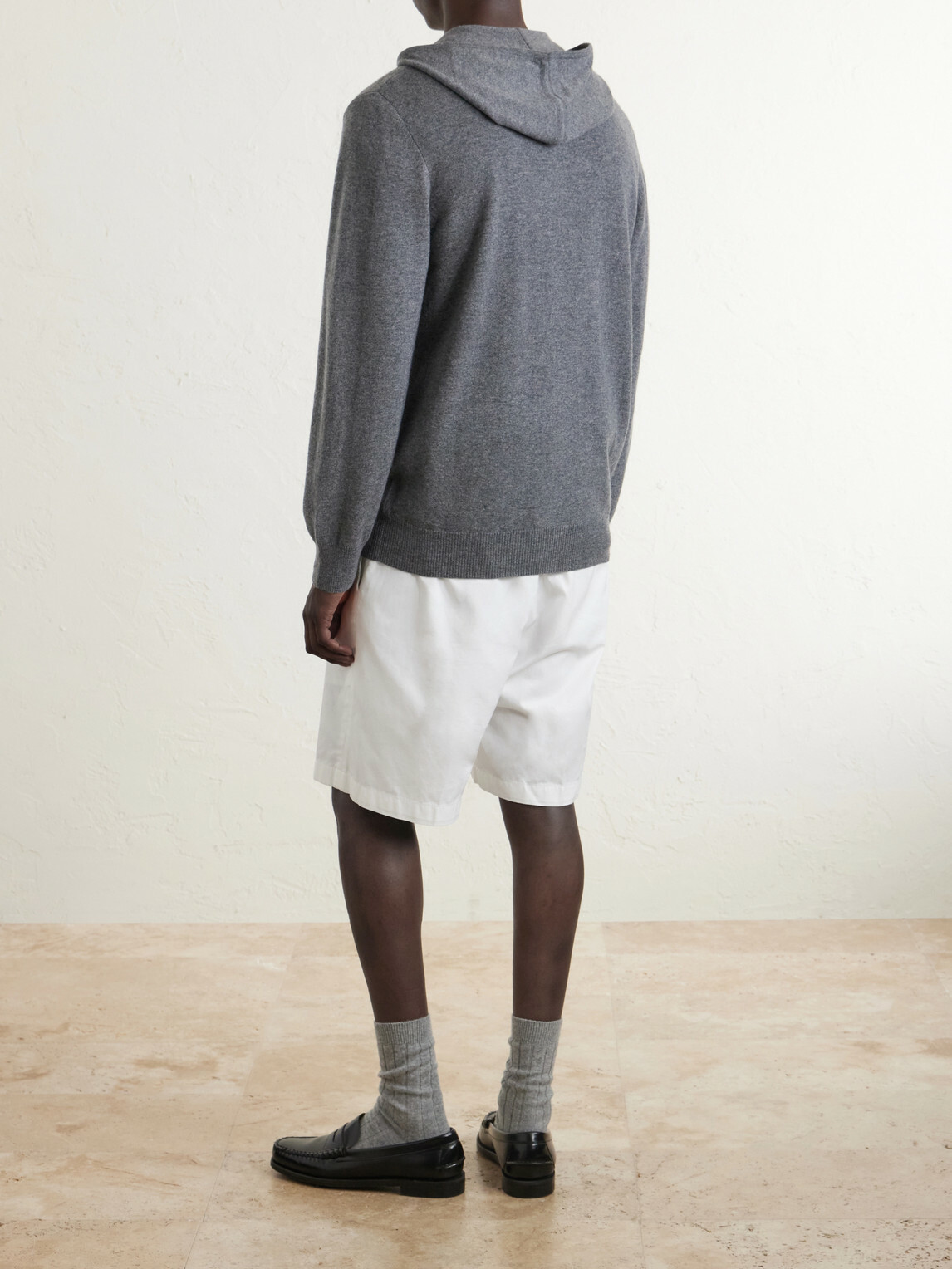 N.PEAL - Ladbroke Organic Cashmere Hoodie - Gray