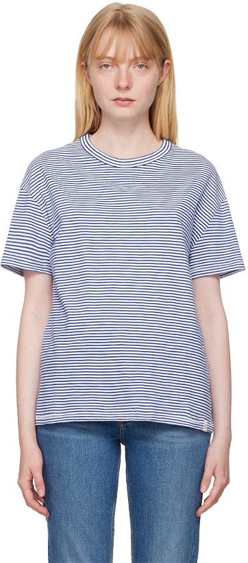 Photo: rag & bone Blue & White Striped T-Shirt