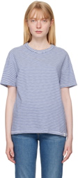 rag & bone Blue & White Striped T-Shirt