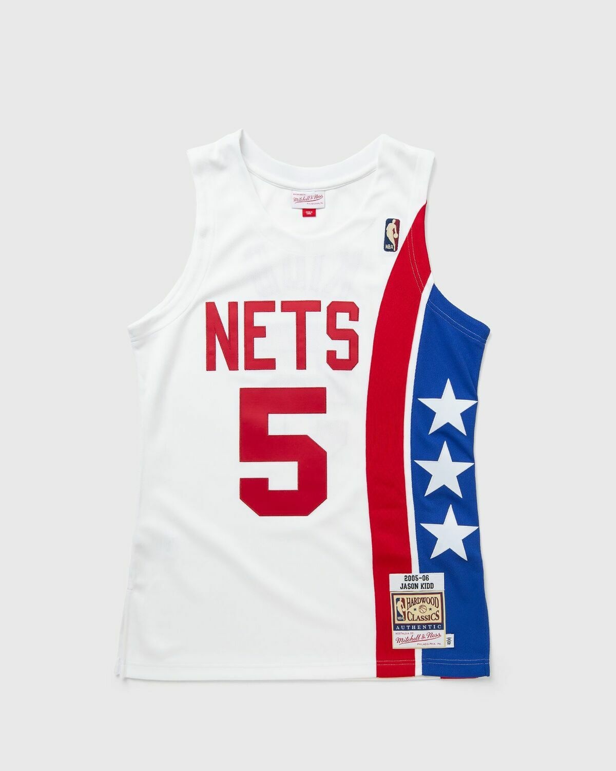 Mitchell & Ness Nba Authentic Jersey New Jersey Nets Alternate 2005 06 Jason Kidd #5 White - Mens - Jerseys