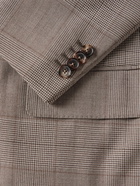 Caruso - Figaro Checked Wool Blazer - Brown