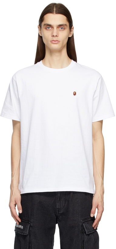 Photo: BAPE White Head One Point T-Shirt