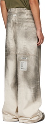 B1ARCHIVE Gray Wide Leg 5 Pocket Jeans