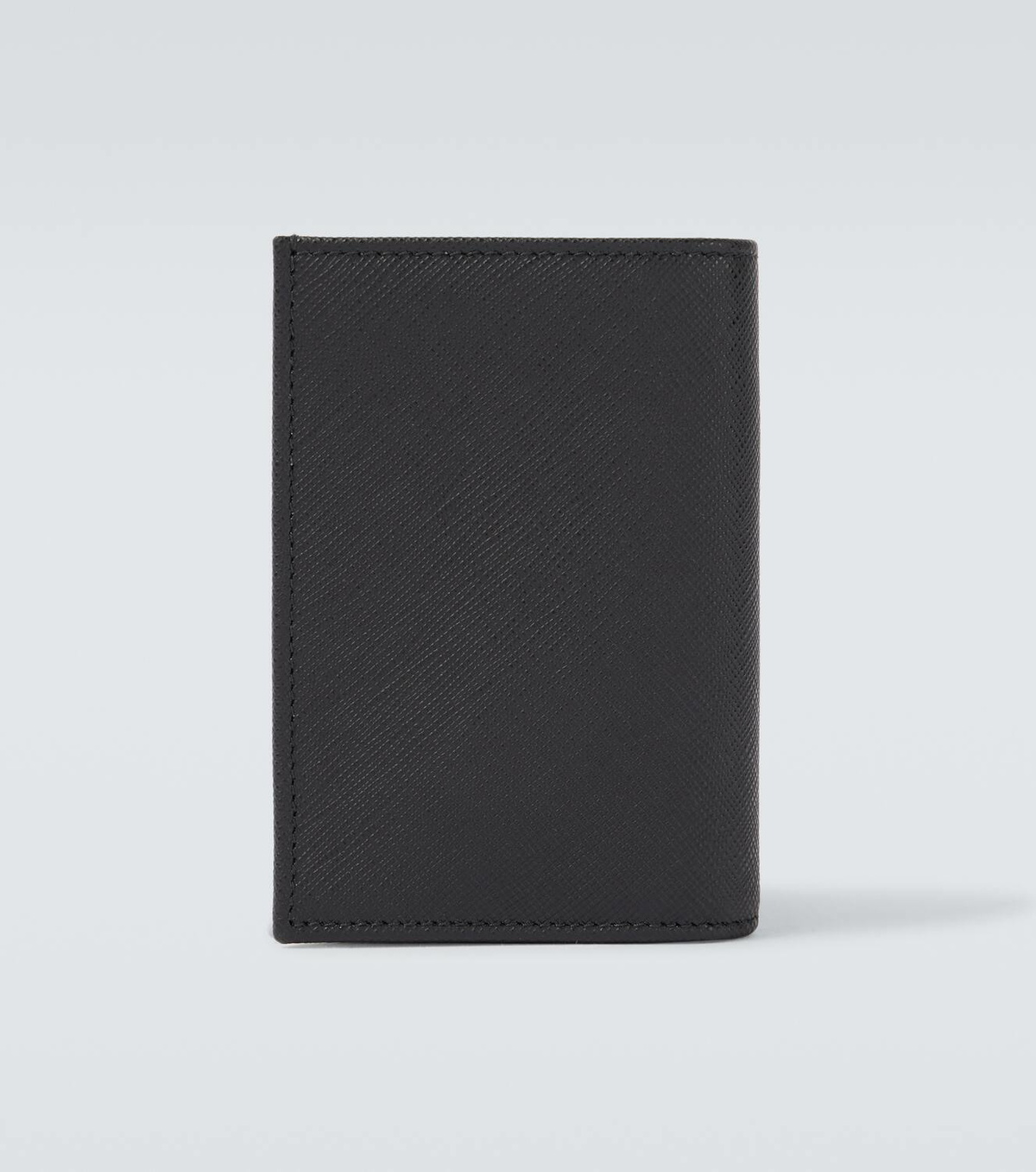 Prada Logo Saffiano leather card case