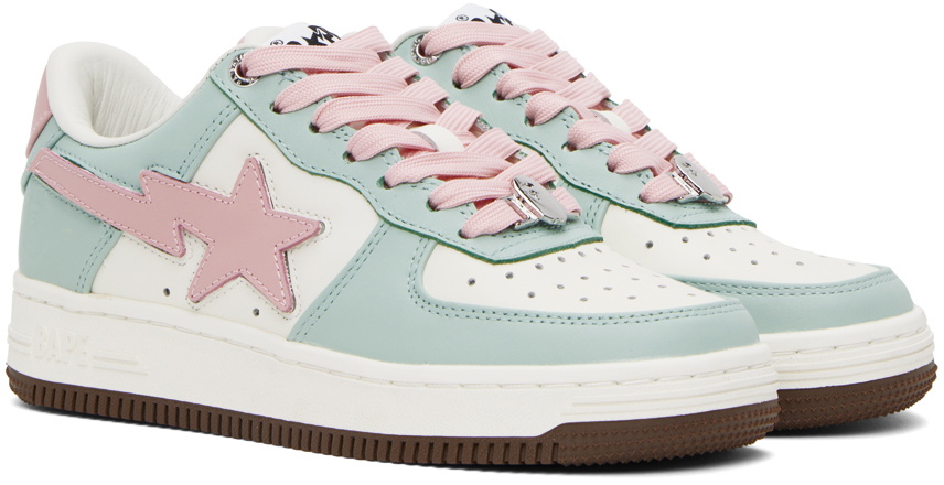 BAPE White & Blue Sta #4 Sneakers A Bathing Ape