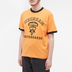 ICECREAM Men's IC Sharks Ringer T-Shirt in Orange