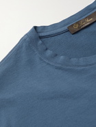 LORO PIANA - Smithtown Cotton-Jersey T-Shirt - Blue