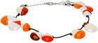 Panconesi SSENSE Exclusive White & Orange Vacanza Bracelet
