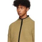 Craig Green Beige Boucle Zip-Up Sweater