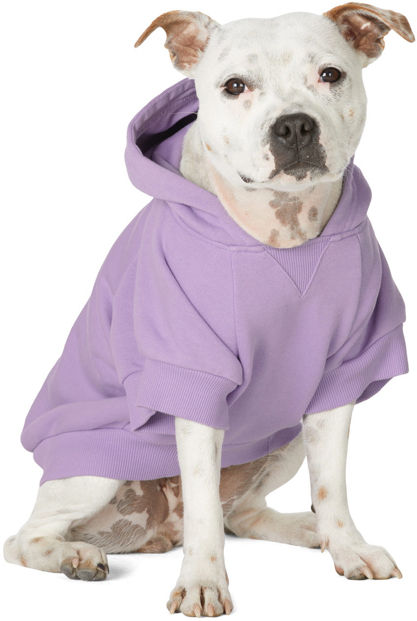drew house SSENSE Exclusive Purple Painted Mascot Hoodie