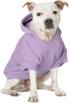 drew house SSENSE Exclusive Purple Painted Mascot Hoodie