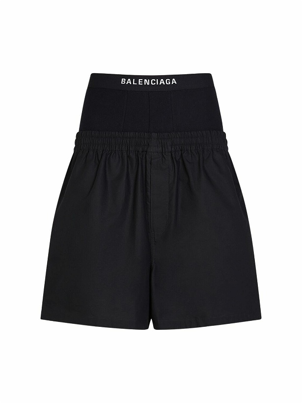 Photo: BALENCIAGA Hybrid Cotton Poplin Boxer Shorts