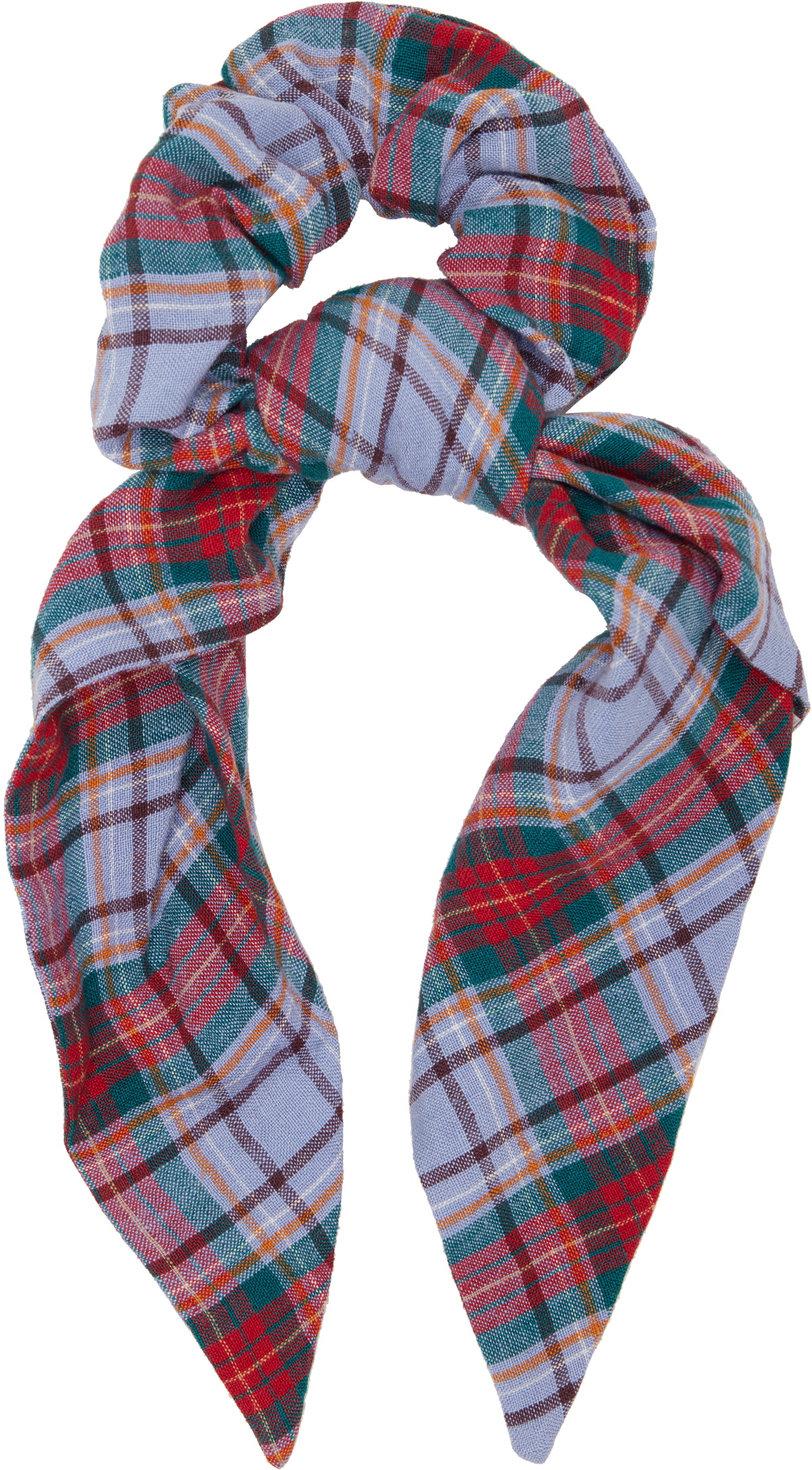 Vivienne Westwood Purple & Red Tartan Large Scrunchie