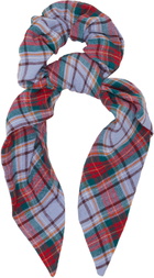 Vivienne Westwood Purple & Red Tartan Large Scrunchie