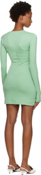 AMBUSH Green Monogram Minidress