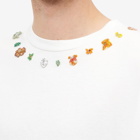 Bode Men's Beaded Necklace T-Shirt in White