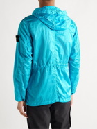 Stone Island - Raso Logo-Appliquéd Nylon-Shell Hooded Jacket - Blue