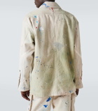 Greg Lauren Painter printed cotton jacket