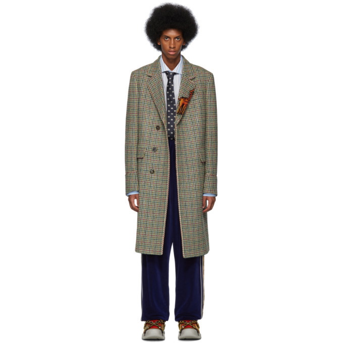 Photo: Gucci Multicolor Houndstooth Garden Coat