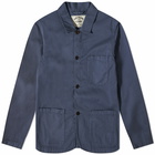 Portuguese Flannel Men's Labura Chore Jacket in Navy